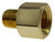 Coilhose Pneumatics C0604 Hex Adapter 3/8" Fpt X 1/4" Mpt