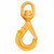5/16" SWIVEL EYE GRIP LATCH HOOK W/BALL BEARING