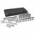 Gearwrench 80700D Set Skt Sae/Met 1/2Drive 6Pt 49Pc