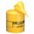 Justrite 7150210 5 Gallon Yellow Type I Safety Can W/Poly Funnel