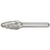 Alfa Tools B71252A SF-1NF Carbide Burr Alumacut Tree Radius