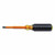Klein Tools 602-4-INS Insulated Screwdriver, 1/4-Inch Cabinet, 4-Inch Round Shank