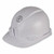 Klein Tools 60407RL Hard Hat, Vented, Full Brim with Rechargeable Headlamp, White