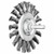 Pferd 82917 3" Shank Mounted Knot Wheel Brush .020 Cs Wire