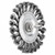 Pferd 82920 4" Shank Mtd Knot Wheelbrush .020 Cs Wire 1/4Sh