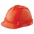 MSA 475361 Orange V-Gard Slotted Hard Cap