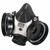 MSA 808053 Black Med. Respirator Fa