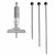 Mitutoyo 129-131 0-4" Depth Micrometer W/4 Rods