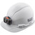 Klein Tools 60107RL Hard Hat, Non-Vented, Cap Style with Rechargeable Headlamp, White