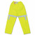 Mcr Safety 500RPWXL Lum .16 mm  Pu/Poly Elastwaist Pant Cls Iii Lime