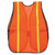 Mcr Safety V211R Polyester Mesh Safety Vest Orange 3/4"Lime Strip