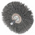 3" STEM MOUNTED WIRE WHEEL .008 1/4" STEM D
