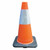 Cortina 03-500-21 18In Traffic Cone 6In Upper Collar Org W/Blk Ba