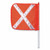 Checkers FS5X-16-O Warning Whip5'16" Orangeflagwhite Xhex Base