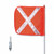 Checkers FS6X-O Warning Whip6'12" Orangeflagwhite Xhex Base