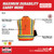 Milwaukee 48-73-5166 Class 2 Surveyor's High Visibility Orange Safety Vest - L/XL