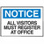 ADMITTANCE SIGN  B-120 10IN H X 14IN W
