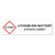 Justrite 29018 Label Hazardous Cab Lithium Io