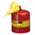 Justrite 7150110 5G/19L Safe Can Red W/Funl