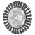 Pferd 82688 6"Combitwist Full Cableknot Wheel .023 Cs Wire