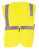 Occunomix ECO-ISZ-YL Cl 2 Vest-Solid-2"Bead-Zip-2 Poc-L-Y