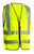 Occunomix LUX-SSFS-Y4X Vest Solid Dbl Silver Stripe Hk&Lp Yel Cl2 4X