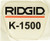 Ridgid 24097 K-1500B Label