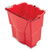 Rubbermaid Commercial 2064907 35Qt Wavebrake 2 Dirty Water Bucket Red