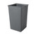 Rubbermaid Commercial FG356700GRAY Rigid Liner Sq 35.5G/135L Gray