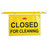 Rubbermaid Commercial FG9S1500YEL Safety Sign - Closed Forcleaning
