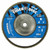 Weiler 50541 7" 24Grit Zirconium Tiger Disc Abrasive Fl