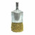 Weiler 10091 1" Crimped Wire End Brush- .0118 Brass (Eba-22)