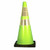 Cortina 03-500-68 28" Flour. Green Cone 6"U/4"L Blk Base