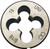 Ridgid 38410 9/16"-18 Unf Button Die