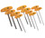 Wiha Tools 33492 10Pc Hex Driver T-Handleset Inch Sizes (1 SET)