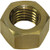 3/8"-24 Finished Hex Nut, Brass, Pack of 100, Qty 1