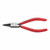 Knipex 44 11 J0 Internal Snap Ring Pliers-Forged Tips