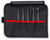 Knipex 5 Pc Plastic Tweezer Set in a Tool Roll, ESD 920005ESD