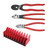 Knipex 3 Pc Cutting Pliers Set with 10 Pc Tool Holder 9K0080137US