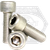 1"-8 x 8" Socket Head Cap Screws, 316 Stainless Steel, Partial Thread, Qty 5