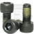 1"-8 x 6" Socket Head Cap Screws, Nylon-Patch Thermal Black Oxide, Partial Thread, Coarse (UNC), Alloy Steel, Qty 10