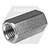 M16-2.00 x 48 Hex Coupling Nuts, A2-70 Stainless Steel, DIN 6334, Qty 25