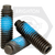 1/4"-28 x 3/8" Socket Set Screws, 1/2 Dog Point, Nylon-Patch Black Oxide, Fine (UNF), Qty 100