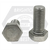 M22-2.50 x 80 mm Hex Cap Screws, 316 Stainless Steel A4, Full Thread, Coarse (UNC), DIN 933, Qty 10