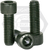 1/2"-12 x 8" Socket Head Cap Screws, BSW, Thermal Black Oxide, Partial Thread, Alloy Steel, Qty 10