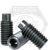 M6-1.00 x 20 mm Socket Set Screws, Dog Point, Metric Class 45H, Black Oxide, Coarse (UNC), Alloy Steel, ISO 4028 / DIN 915, Qty 100