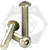 M3-0.50 x 5 mm Button Head Socket Cap Screws, 316 Stainless Steel A4, Full Thread, Coarse (UNC), Qty 100