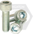 1/4"-28 x 2 1/4" Socket Head Cap Screws, Zinc-Bake Cr+3, Partial Thread, Fine (UNF), Alloy Steel, Qty 100