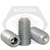 #8-32 x 1/8" Socket Set Screws, Cup Point, Zinc-Bake Cr+3, Coarse (UNC), Alloy Steel, Qty 100