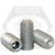 5/8"-11 x 1/2" Socket Set Screws, Cup Point, Zinc-Bake Cr+3, Coarse (UNC), Alloy Steel, Qty 50